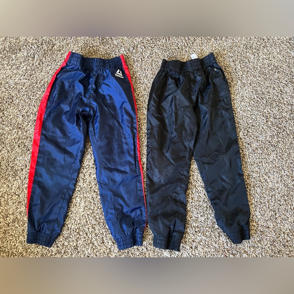 Unisex Reebok tracking pants size 6. Bundle